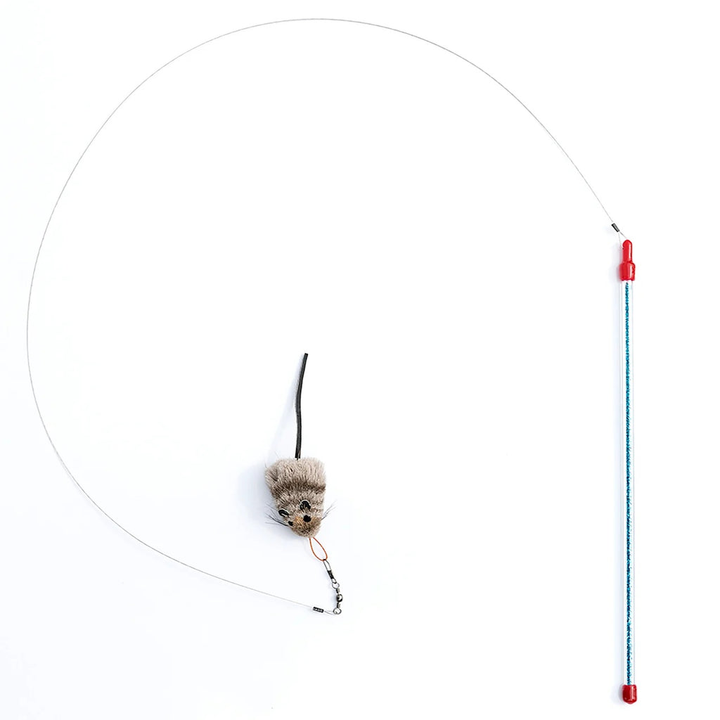 Go Cat Cat Catcher Teaser Wand with Mouse